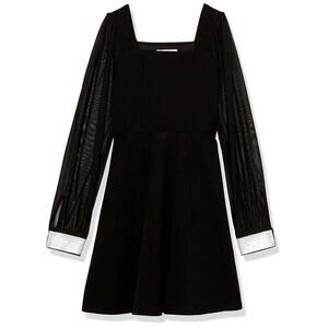 Speechless Kids Little Black Dress sz 12 Black Long Sleeve Dress